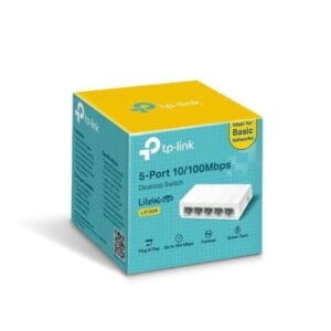 TP-Link LS1005 – Switch Ethernet 5 Ports 10/100 Mbps – Plug & Play (LiteWave)