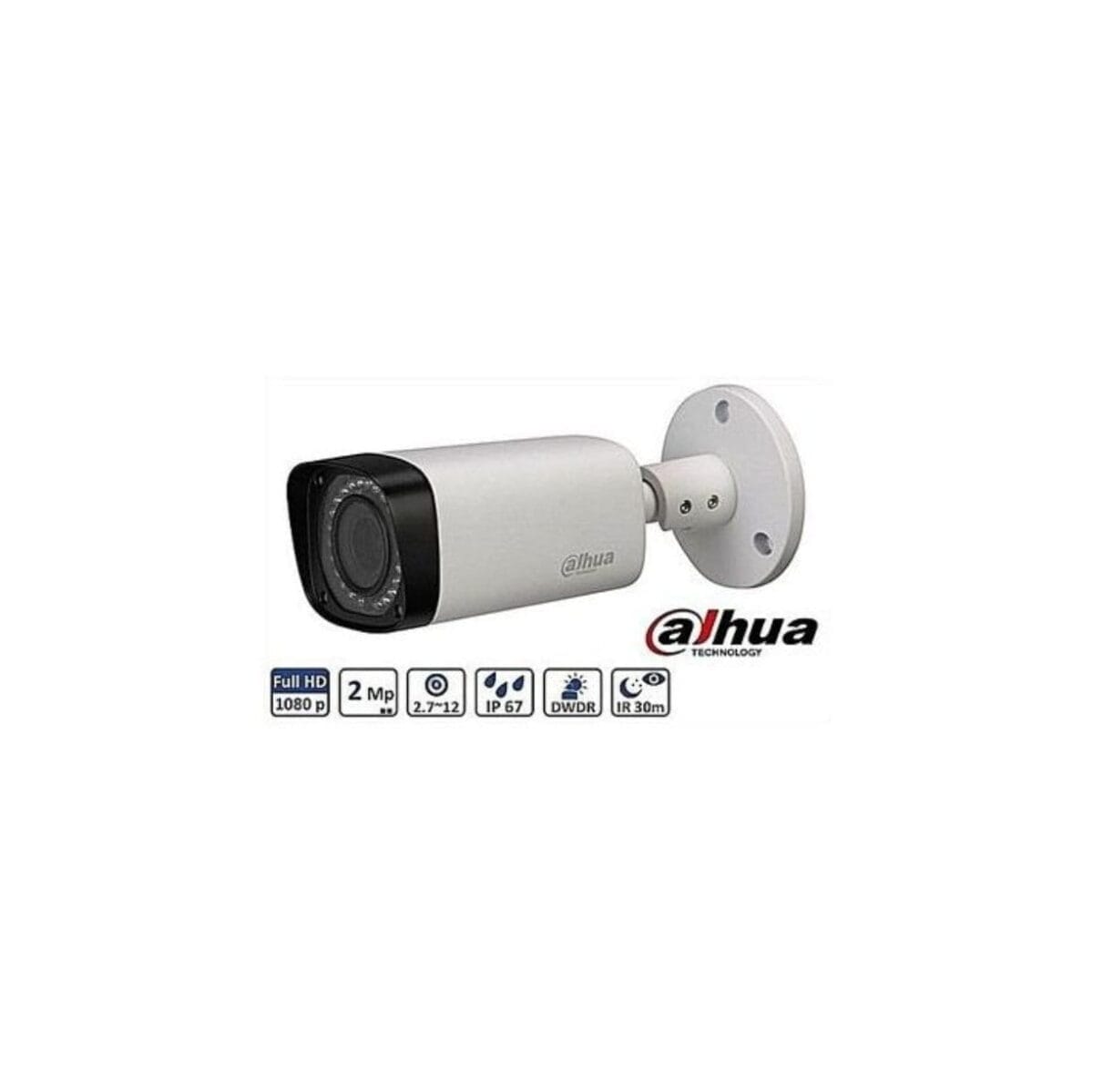 Dahua Caméra de Surveillance HDCVI 2 MP – Bullet Étanche Extérieur 1080P – Objectif 3.6 mm – Portée IR 20 m – Image 1