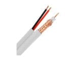 Câble Coaxial 100M pour Caméra de Surveillance – Duo Vidéo + Alimentation 12V (Roll 100m) – Image 2