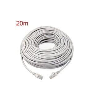 Câble Réseau Ethernet RJ45 CAT6 – 20 Mètres | Haut Débit Gigabit, Cordon de Brassage