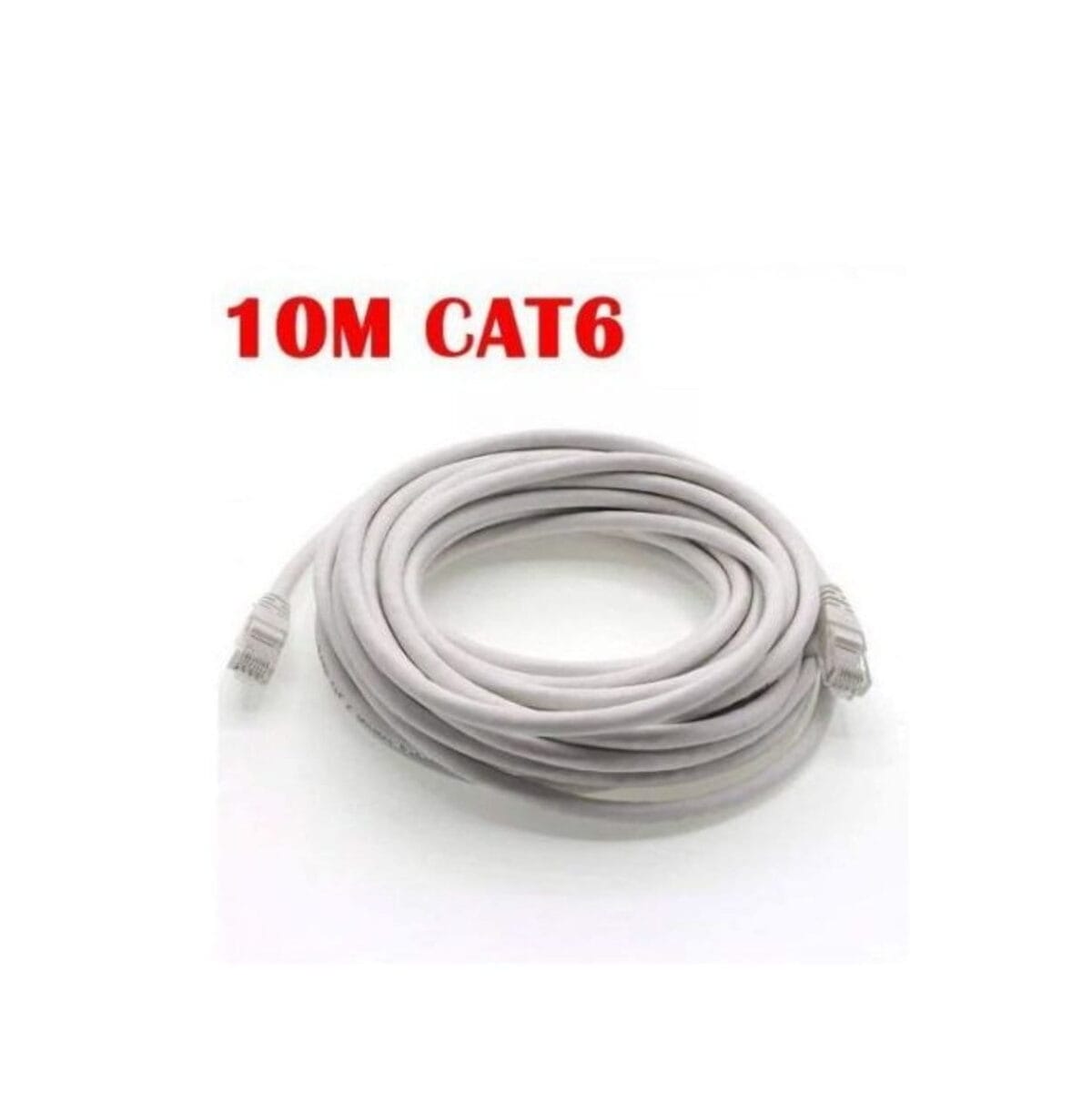 Câble Réseau Ethernet RJ45 CAT6 – 10 Mètres | Haut Débit Gigabit, Cordon de Brassage – Image 1