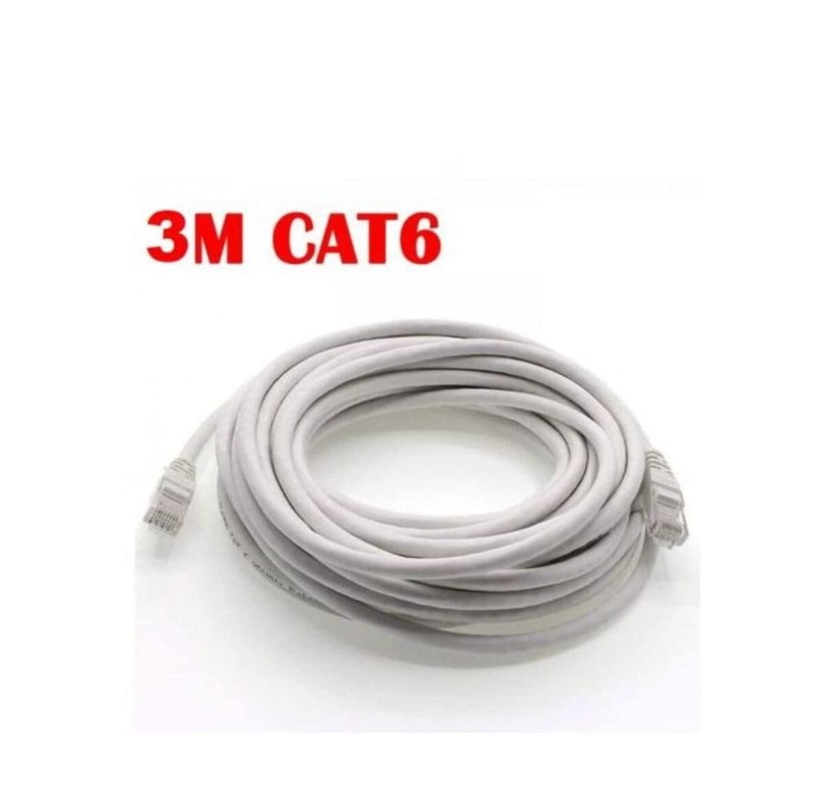 Câble Réseau Ethernet RJ45 CAT6 – 3 Mètres | Haut Débit Gigabit, Cordon de Brassage – Image 1