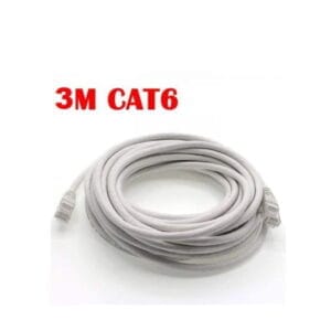 Câble Réseau Ethernet RJ45 CAT6 – 3 Mètres | Haut Débit Gigabit, Cordon de Brassage