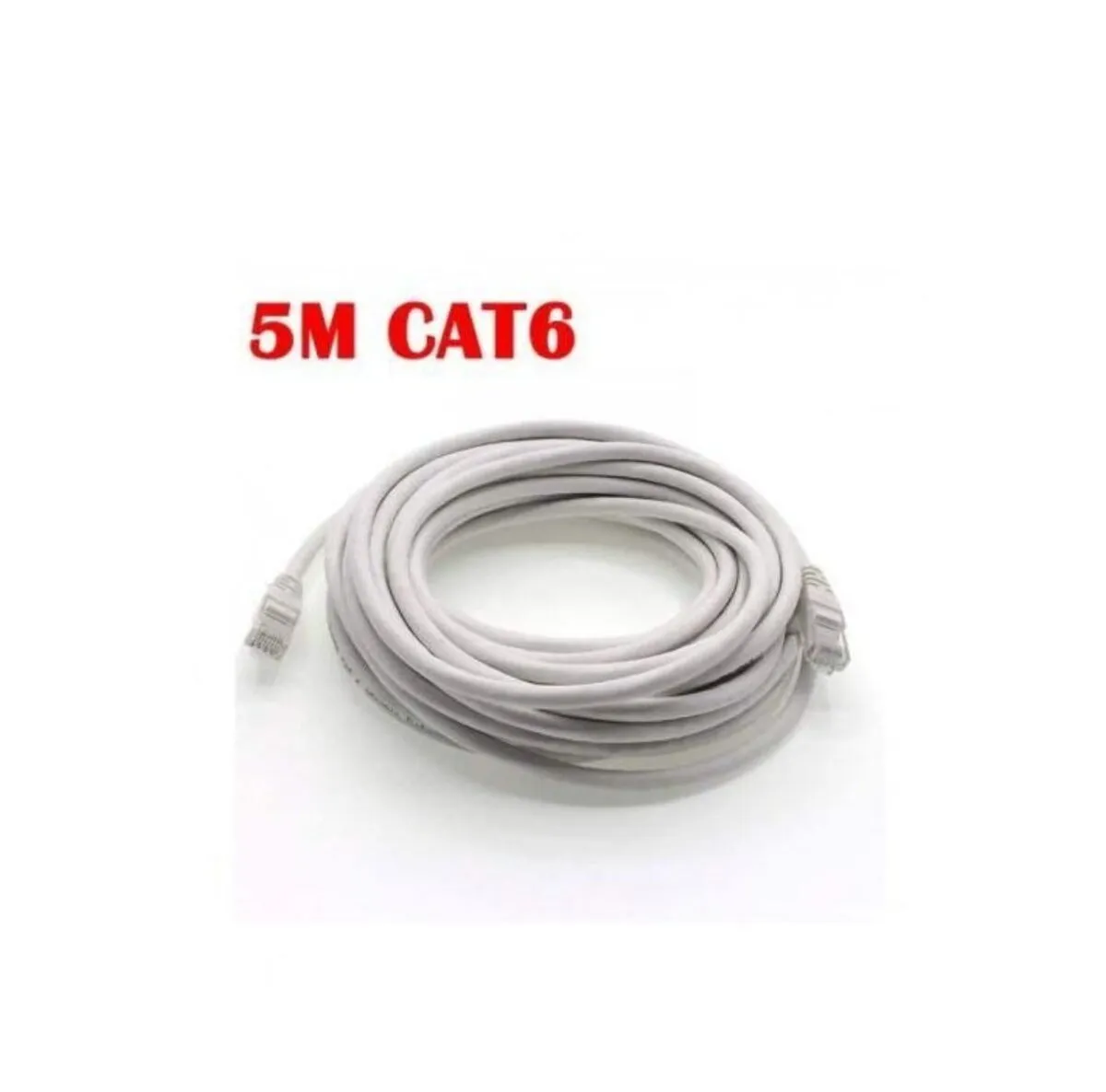 Câble Réseau Ethernet RJ45 CAT6 – 5 Mètres | Cordon Haut Débit Gigabit pour Réseau & Internet – Image 1