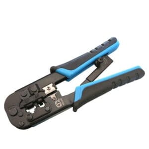 Pince à Sertir Professionnelle RJ45 / RJ12 / RJ11 – Crimping Tool 8P8C / 6P6C / 6P4C avec Système à Crémaillère