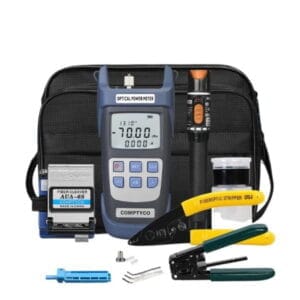 Pack d’Outils Fibre Optique Professionnel COMPTYCO – FTTH / GPON avec Power Meter, Stylo Laser et Cliveuse