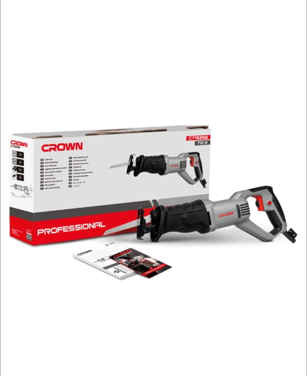 Scie Sabre Électrique 710 W + 3 Lames – Crown CT15258 – Image 1