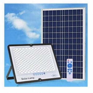 Projecteur Solaire 100W avec Panneau Photovoltaïque & Télécommande – Éclairage LED Extérieur IP67
