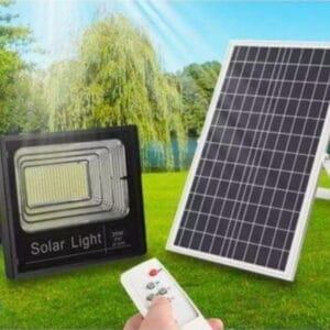 Projecteur Solaire LED 25W avec Télécommande | Éclairage Extérieur IP65