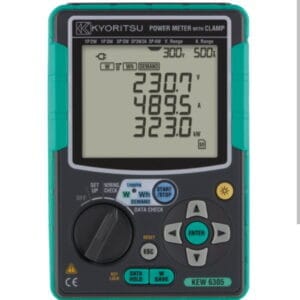 Analyseur de réseau triphasé KYORITSU 6305 – 600V (Sans pinces)