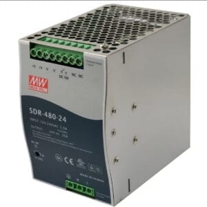 Alimentation Industrielle SDR-480-24 – 24 VDC / 20 A – Mean Well