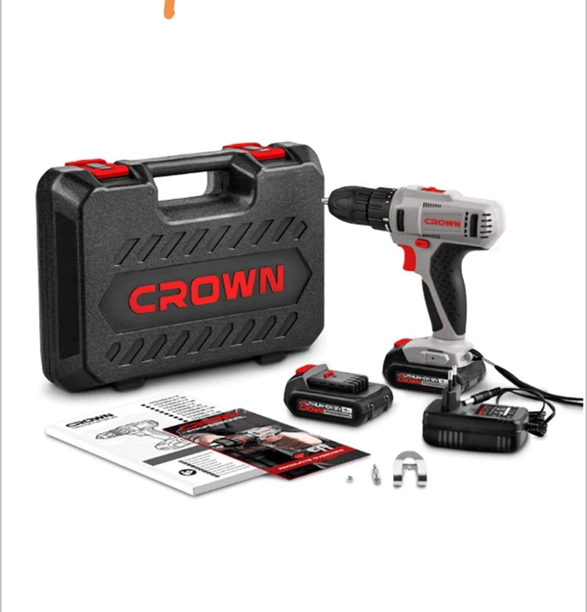 Visseuse Perceuse Sans Fil CROWN 12V – 10mm Li-ion – CT21052LH (1.5Ah + Coffret BMC) – Image 1