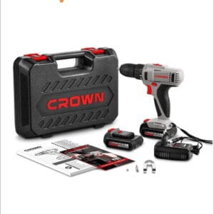 Visseuse Perceuse Sans Fil CROWN 12V – 10mm Li-ion – CT21052LH (1.5Ah + Coffret BMC)
