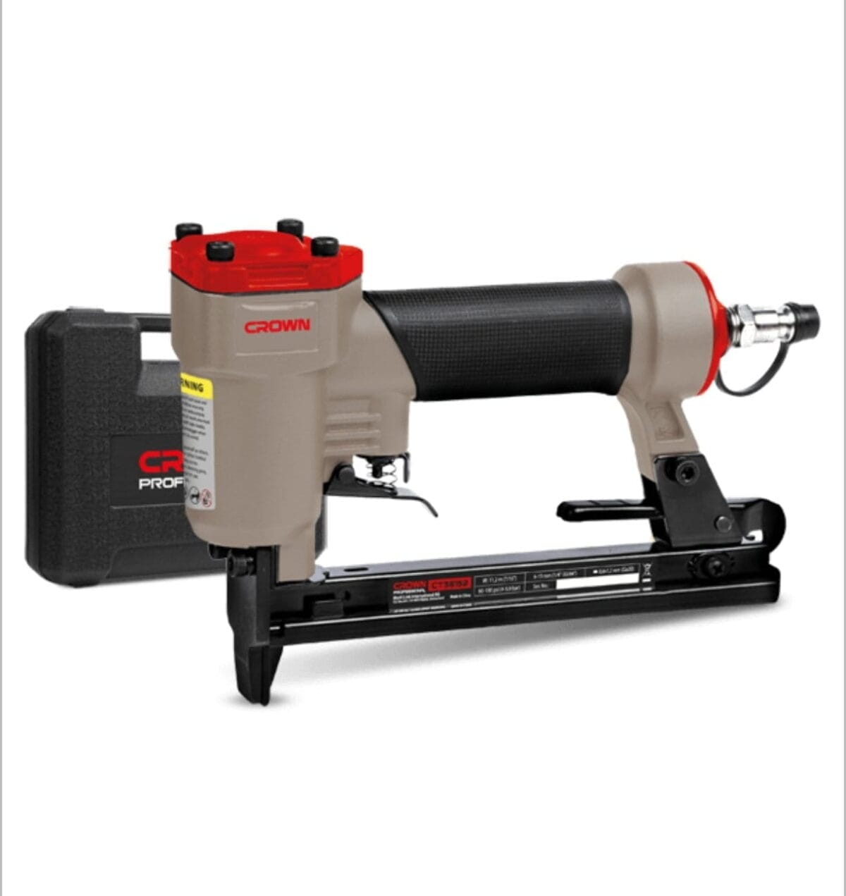 Agrafeuse Pneumatique CROWN CT38117 – Pression 70-110 PSI – Agrafes 6 à 16 mm – Image 1