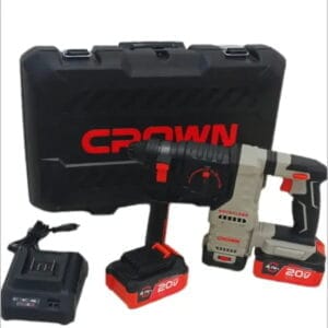 Perforateur SDS+ Sans Fil CROWN CT28015XS-4BMC – 2×20V – 4.0Ah – 2.8 Joules