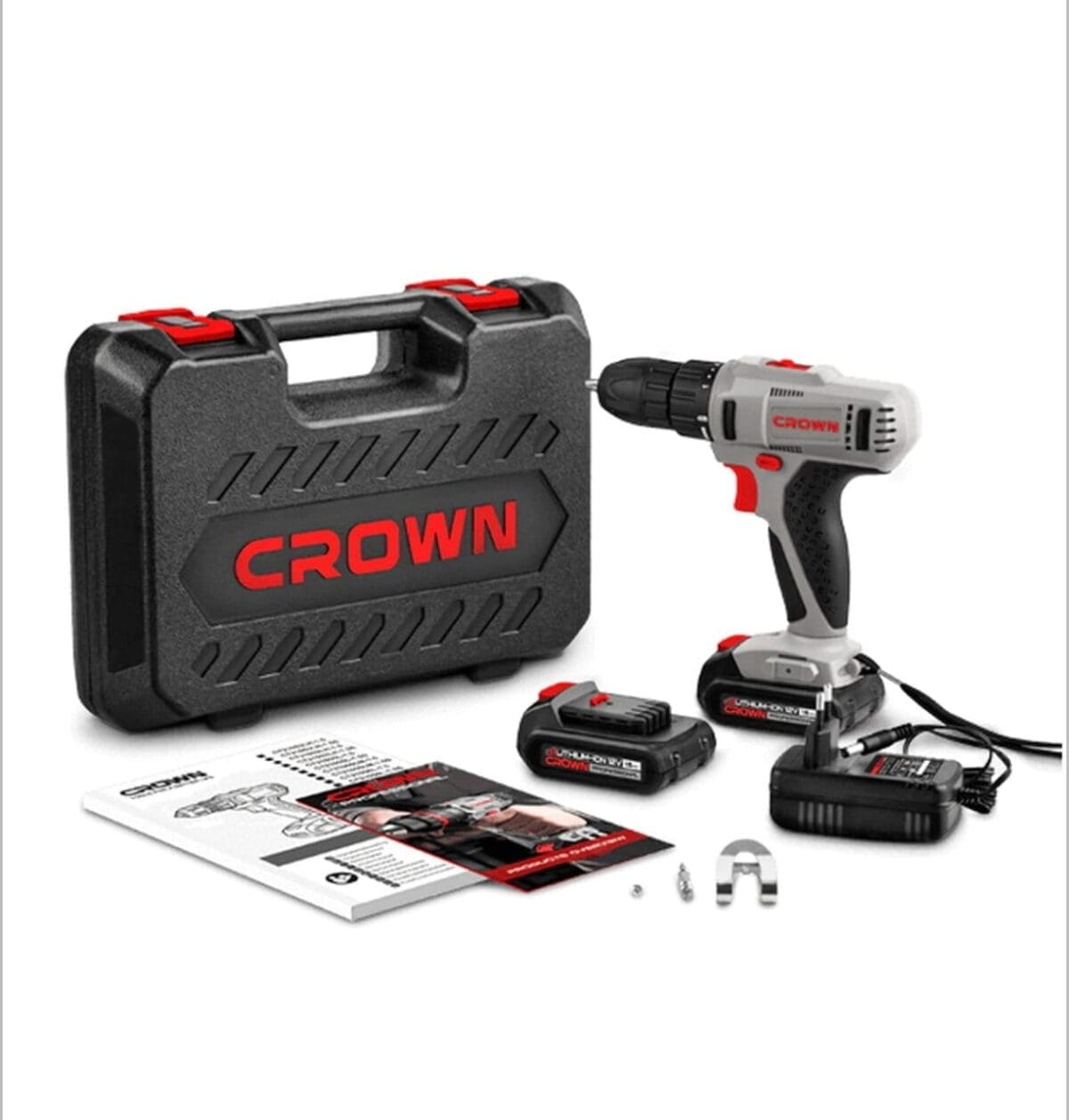 Visseuse Perceuse Sans Fil 12V 10mm CROWN CT21052LH-1.5 BMC – Batterie Li-Ion – Image 1