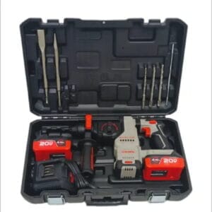 Perforateur SDS+ Sans Fil CROWN 20V – 2 Batteries 4Ah – 2.8J – CT28015XS-4BMC