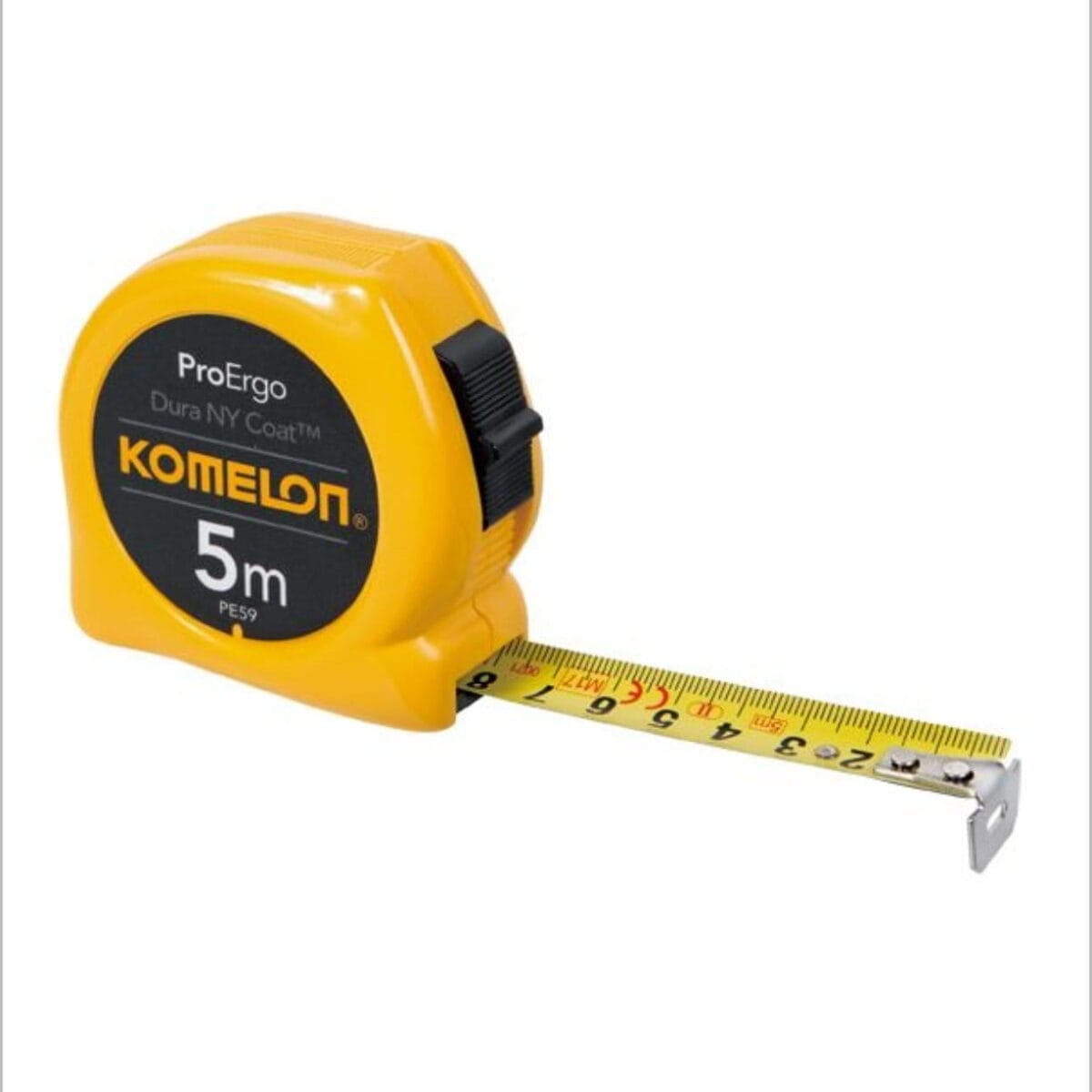 Mètre Ruban Komelon KMC-74N – 5m x 25mm – Jaune – Image 1