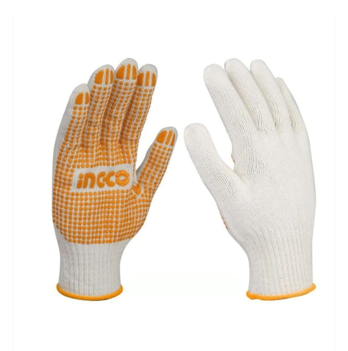 Gants Tricotés avec Points PVC INGCO – Taille XL – Image 1