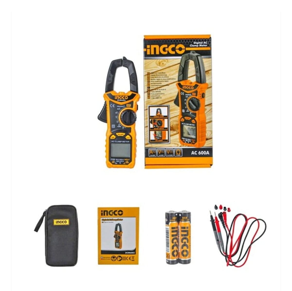 Pince Multimétrique INGCO CAT III 600V – Professionnelle – Image 1