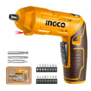 Tournevis électrique INGCO 4V – Poignée Rotative + Kit Embouts
