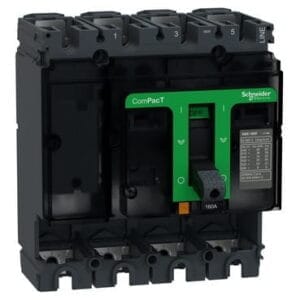 Schneider Electric – Disjoncteur Compact NSX160F – 4P 160A – 36 kA – Référence C16F4