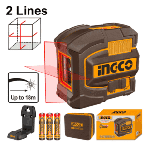 INGCO Niveau Laser Auto-Nivellement 15 m – 2 Lignes Rouge – HLL156503