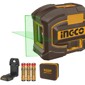 INGCO Niveau Laser Auto-Nivellement 15M – Ligne Croix – HLL156601 – Laser Rouge – Avec Support & Sac