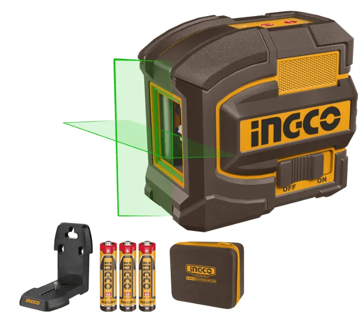 INGCO Niveau Laser Auto-Nivellement 15M – Ligne Croix – HLL156601 – Laser Rouge – Avec Support & Sac INGCO Niveau Laser Auto-Nivellement 15M – Ligne Croix – HLL156601 – Laser Rouge – Avec Support & Sac – Image 1