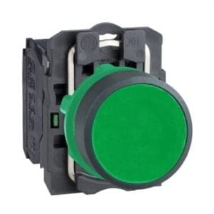 Schneider XB5AA31 – Bouton-Poussoir Vert Ø22 mm – 1NO – Harmony XB5