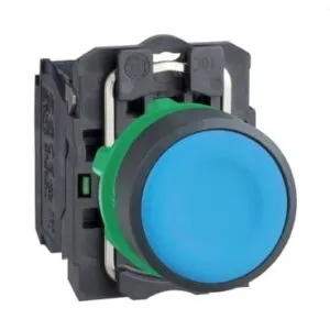 Schneider Electric XB5AA61 – Bouton-Poussoir Bleu Ø22 mm – 1NO – Harmony XB5