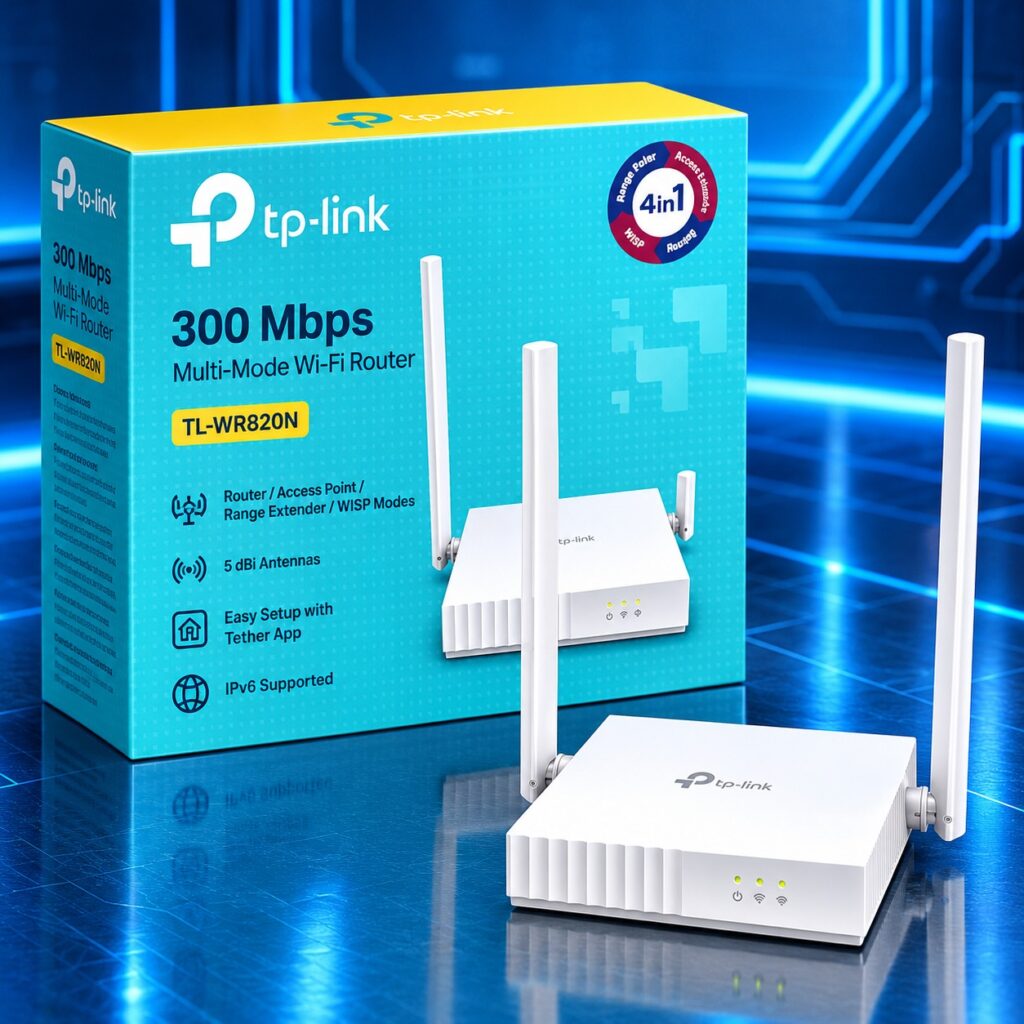 Routeur Wi-Fi TP-Link TL-WR820N N300 avec deux antennes externes