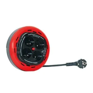 Enrouleur électrique INGELEC 5m – 4 prises 2P+T – Usage domestique