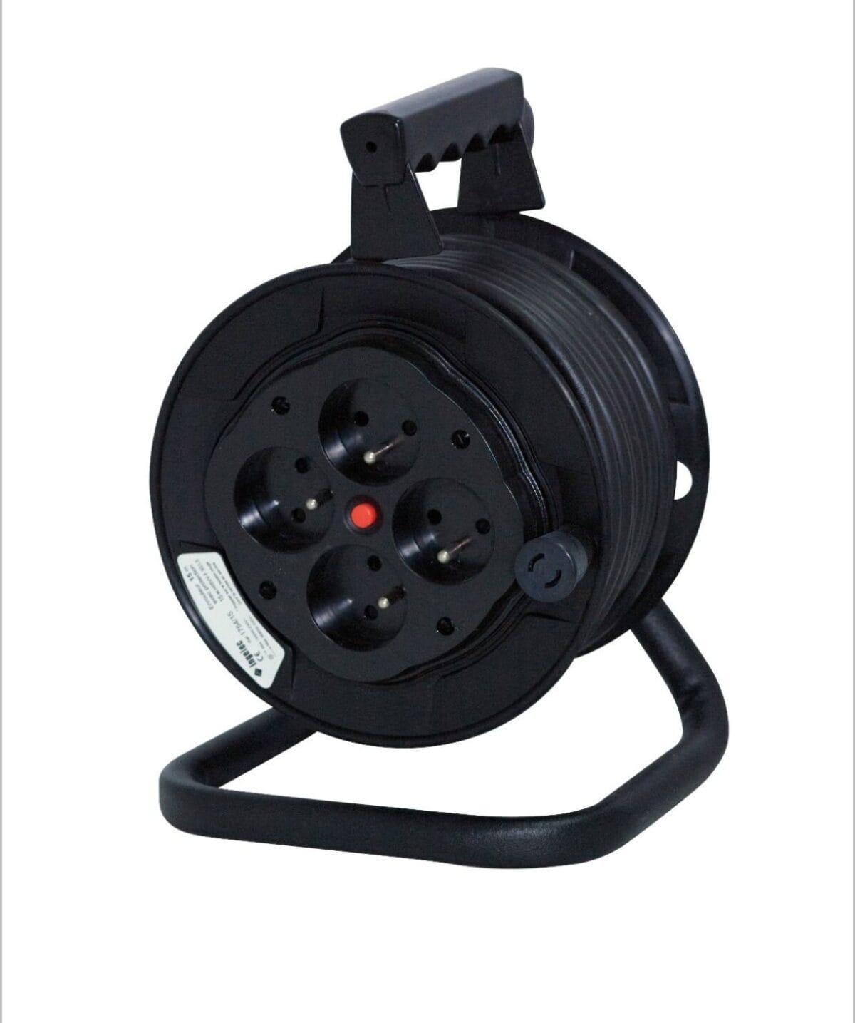 Enrouleur électrique professionnel INGELEC 15m – 4 prises 2P+T – Usage intensif – Image 1