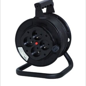 Enrouleur électrique professionnel INGELEC 15m – 4 prises 2P+T – Usage intensif