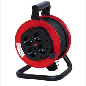 Enrouleur électrique professionnel INGELEC 15m – 4 prises – Version R – Robustesse chantier