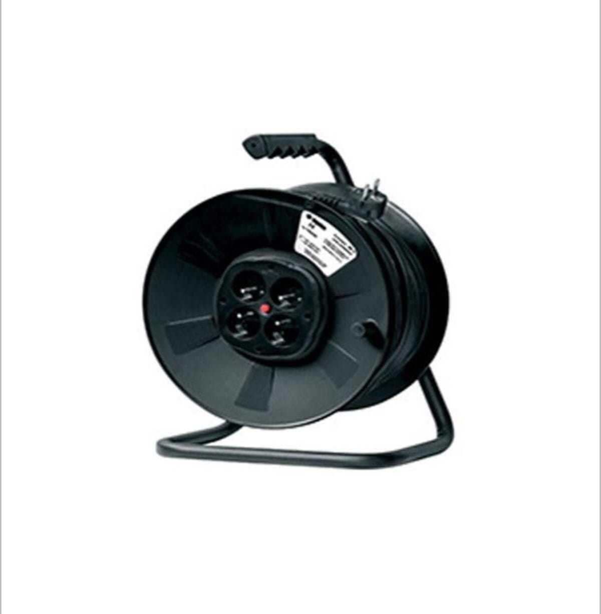 Enrouleur électrique professionnel INGELEC 25m – 4 prises – Modèle N – Haute portée chantier – Image 1