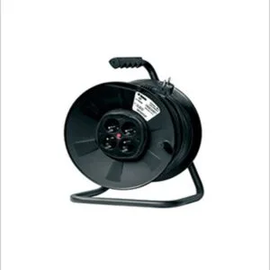 Enrouleur professionnel INGELEC 50m – 4 prises 2P+T – Modèle N – Rallonge robuste chantier