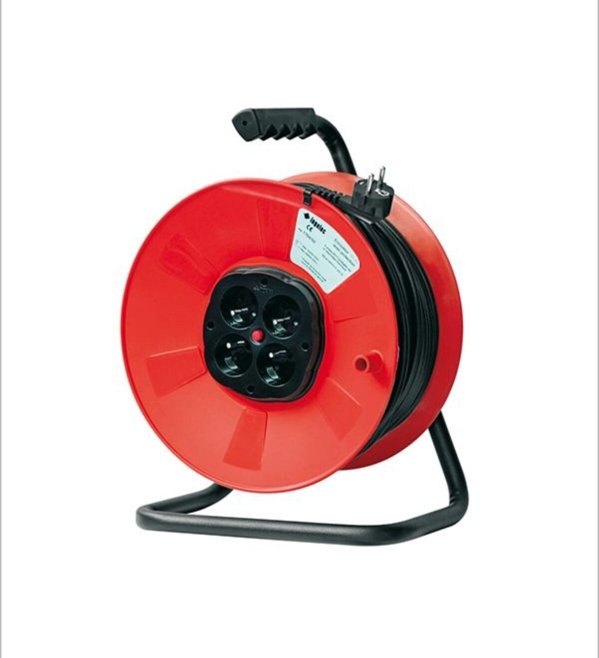 Enrouleur professionnel INGELEC 25m – 4 prises 2P+T – Modèle R – Haute performance chantier – Image 1