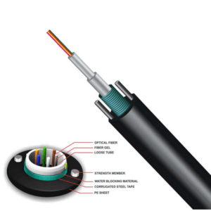 Câble fibre optique multimode OM2 6 fibres armé