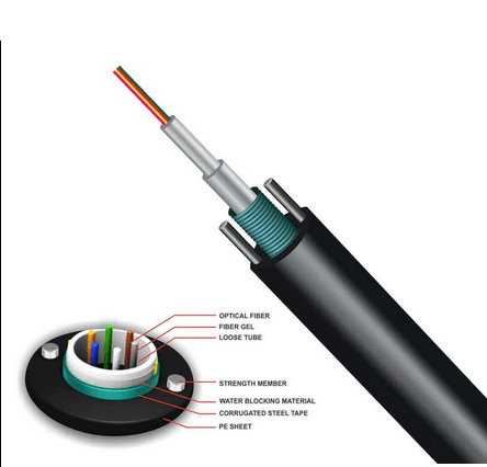 Câble fibre optique multimode OM2 6 fibres armé