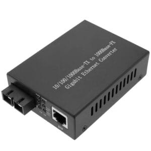 Convertisseur fibre optique monomode SC vers RJ45 Gigabit 20 km