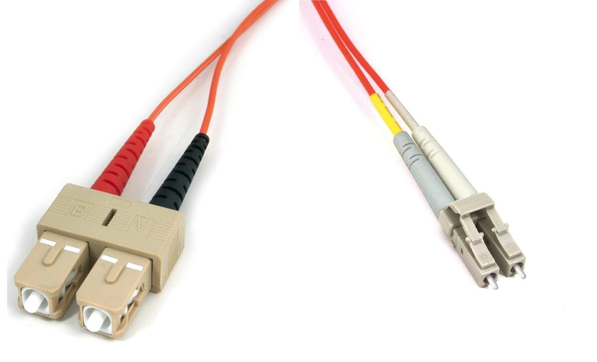 Jarretière fibre optique LC SC multimode OM1 OM2 1 m
