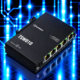 Switch Ethernet industriel Teltonika TSW010 avec 5 ports RJ45 Fast Ethernet 10/100 Mbps et montage rail DIN