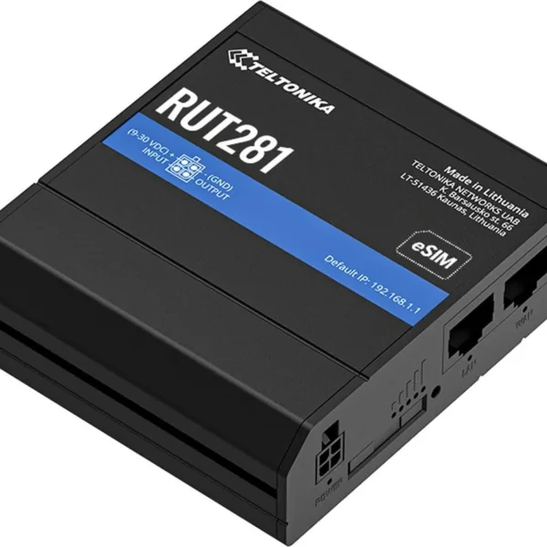 Routeur industriel 4G LTE Cat 4 Telit Global Teltonika RUT281