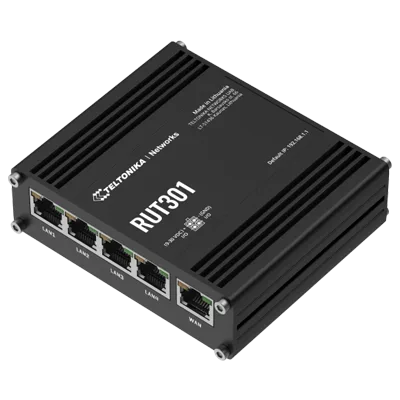 Routeur industriel Ethernet 5 ports Teltonika RUT301