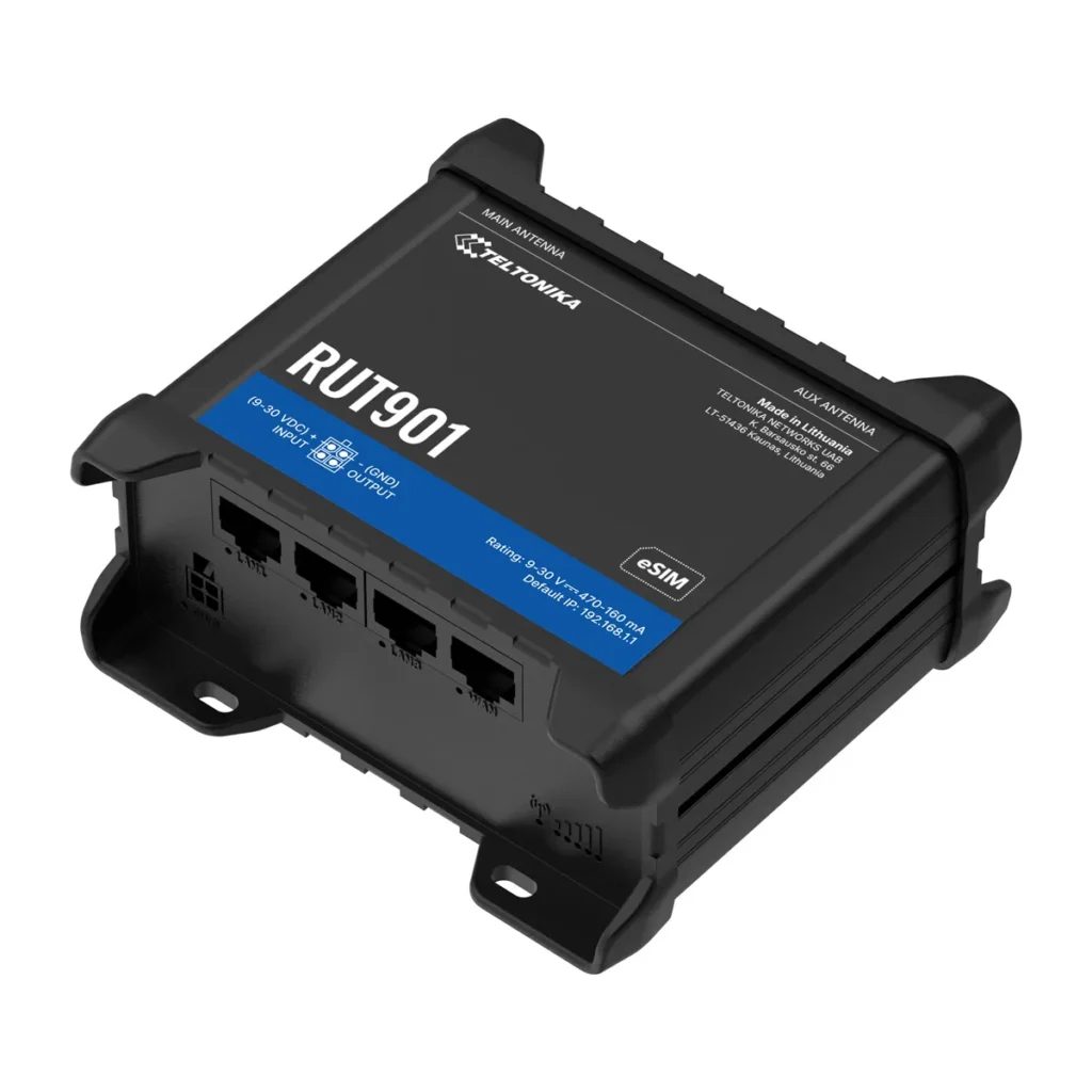Routeur industriel 4G LTE Teltonika RUT901 Dual SIM Wi-Fi
