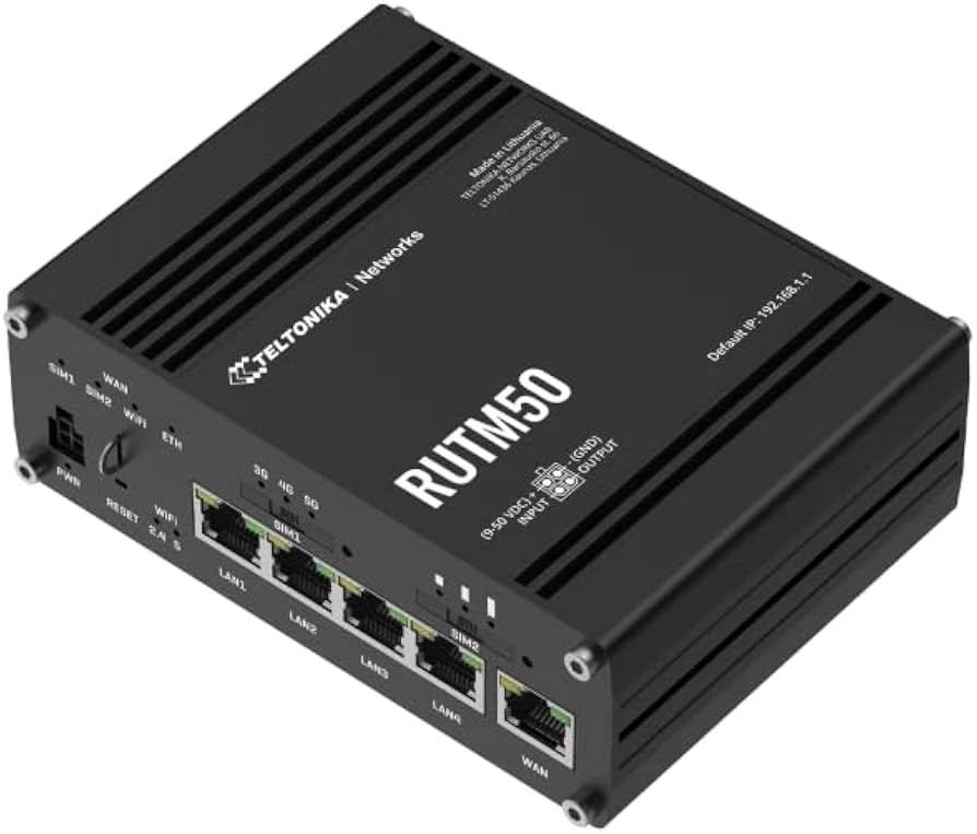 Routeur industriel 5G Dual SIM Teltonika RUTM50