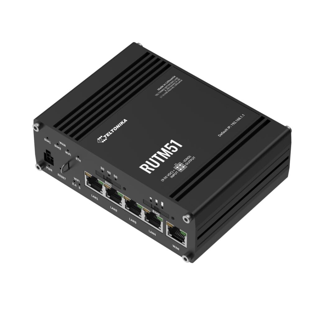 Routeur industriel 5G Dual SIM Teltonika RUTM51