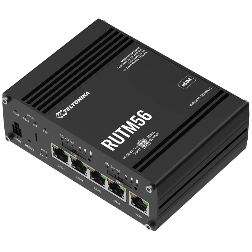 Routeur industriel double modem 5G 4G Teltonika RUTM56